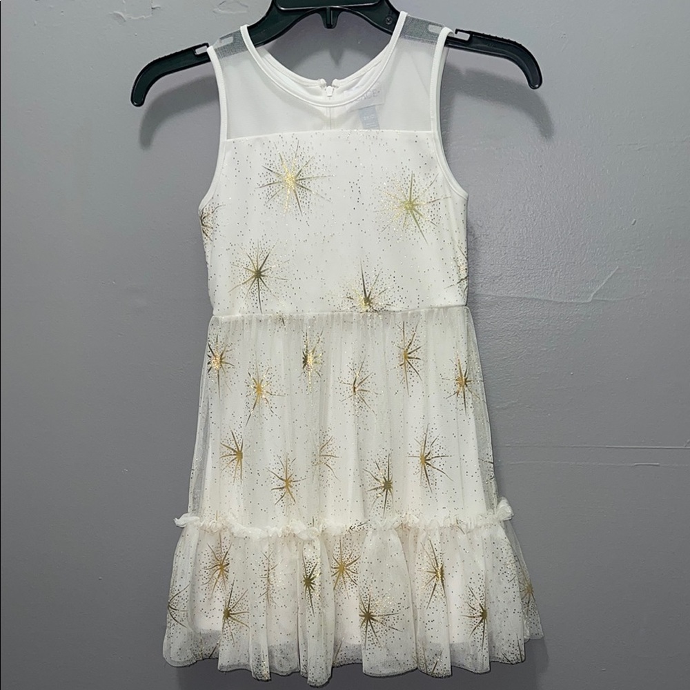 Girls'‎ White Starry Dress